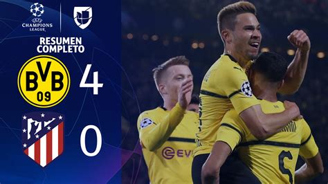 borussia dortmund 4-0 atletico madrid